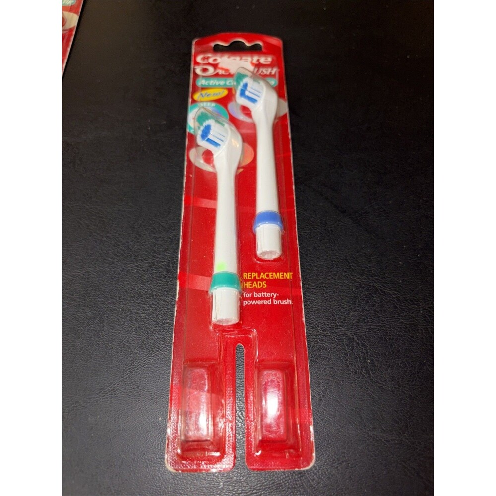 Colgate ActiBrush 2 Pack Active Cleaning Tip Brush Replacement Heads - NEW
